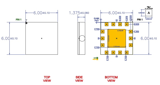 机械图纸 - Qorvo QPC7335可变均衡器